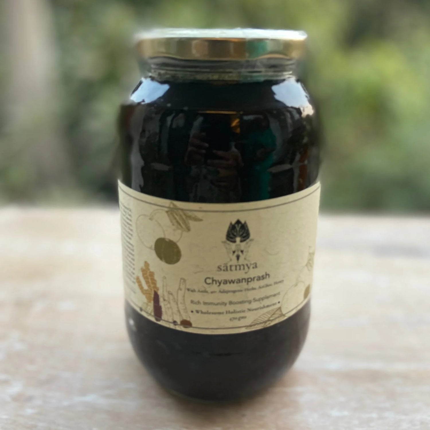 Chyawanprash | All Natural - Immunity Booster, Zero Refined Sugar, No Added Preservatives, No Added Coloring, Flavoring & Excellent Source Of Vitamin C - Satmya - 1200gm