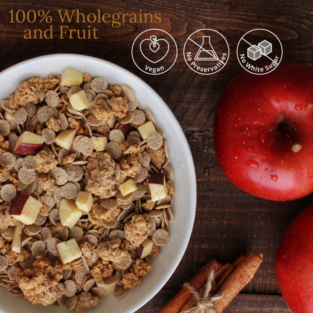 Cinnamon Oat Clusters & Multi Grain Flakes With Apple - Wingreens Harvest - 350gm