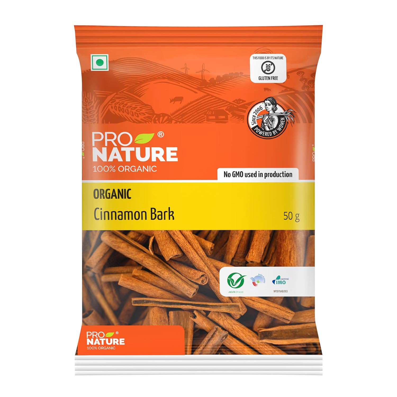 Cinnamon bark | Cassia - Organic - Pro Nature - 50gm