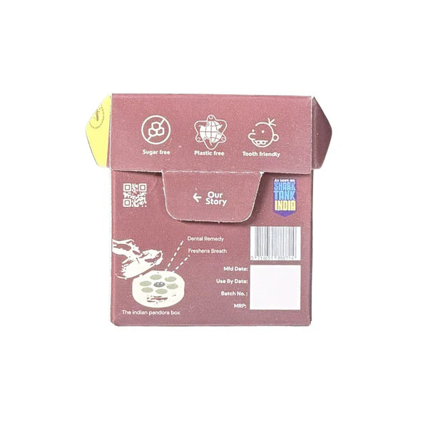 Chewing Gum - Clove - 15 Pieces Per Pack - Natural - Vegan, Sugar Free & Plastic Free - Gud Gum - 21gm