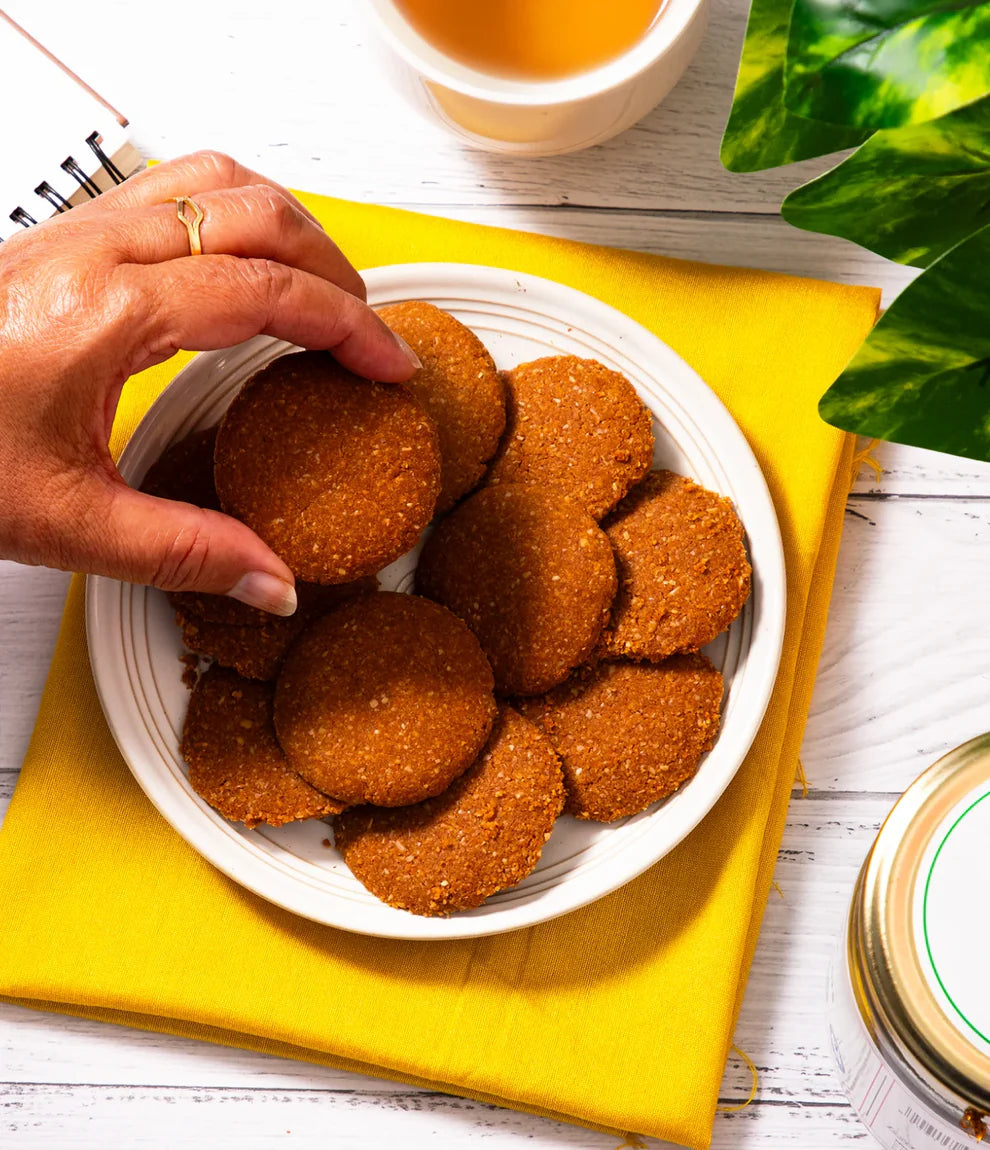 Biscuits | Cocoa Oats Biscuits – Gluten Free, Preservatives Free, Butter Free & Refined Sugar Free - Bliss Box Foods – 200gm