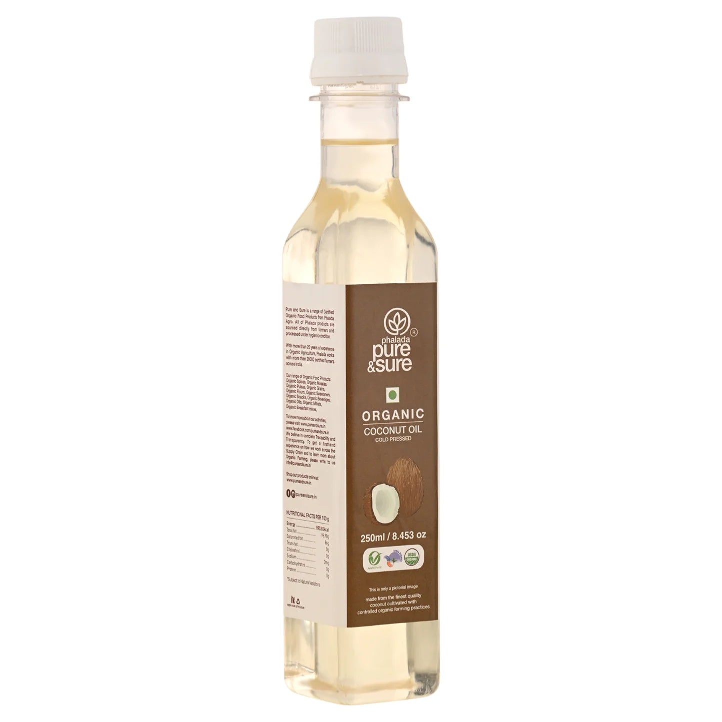 Coconut Oil | – Cold Pressed - Pure and Sure – 250ml