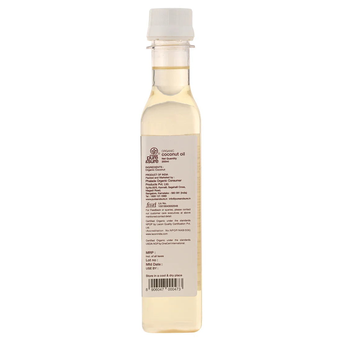 Coconut Oil | – Cold Pressed - Pure and Sure – 250ml