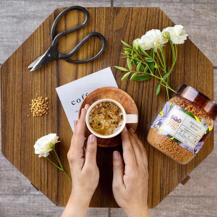 Coconut Sugar | Organic - Vegan, Gluten Free, No added Preservatives, No Refined Sugar & Low Gi - Good Graze - 350gm
