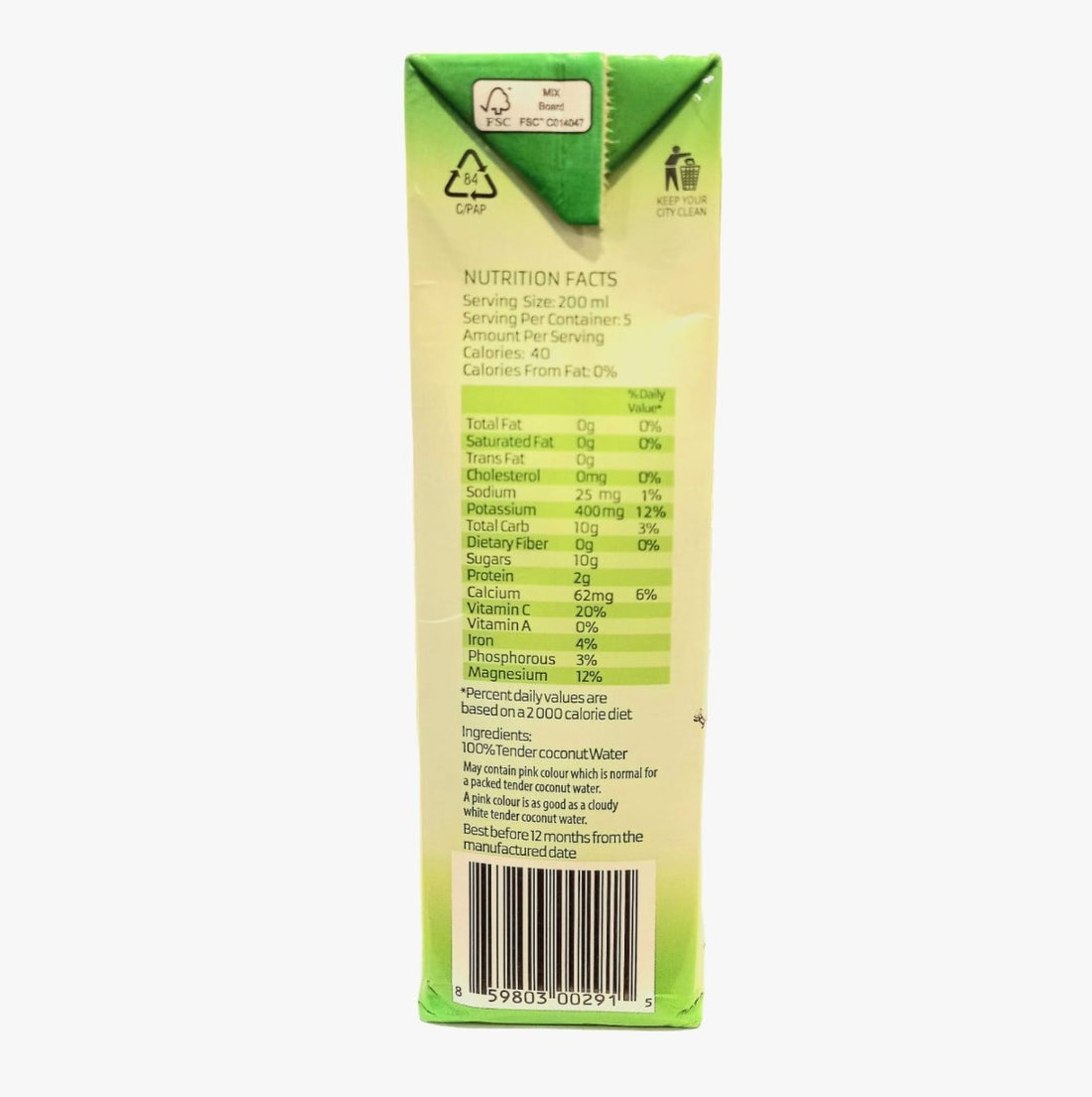 Coconut Water | No Added Sugar & No Added Preservatives – Tendo – 1000ml