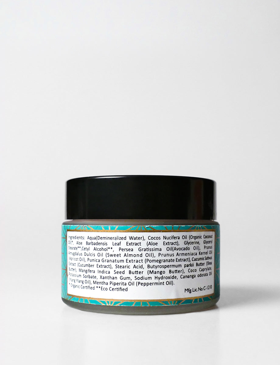 Night Cream | Coconut Night Cream (With Shea Butter) - 100% Natural - Cruelty Free, Palm Oil Free, No Parabens & No Synthetic Fragrances - Maroma - 50gm