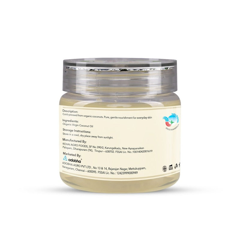 Oil| Organic Extra Virgin Coconut Oil - Cold Pressed - OKO Whole Food - 300ml