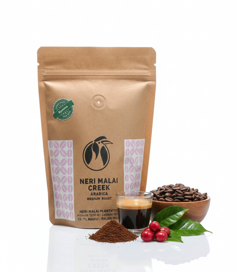 Coffee | Neri Malai Creek (Espresso)- Arabica Medium Roast - Marc’s Coffee - 100% Arabica - Coffee Ideas – 250gm