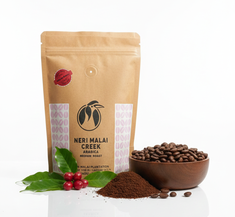 Coffee | Neri Malai Creek (Whole Beans)- Arabica Medium Roast - Marc’s Coffee - 100% Arabica - Coffee Ideas – 250gm