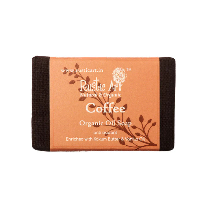 Organic Coffee Soap - Rustic Art - 100gm