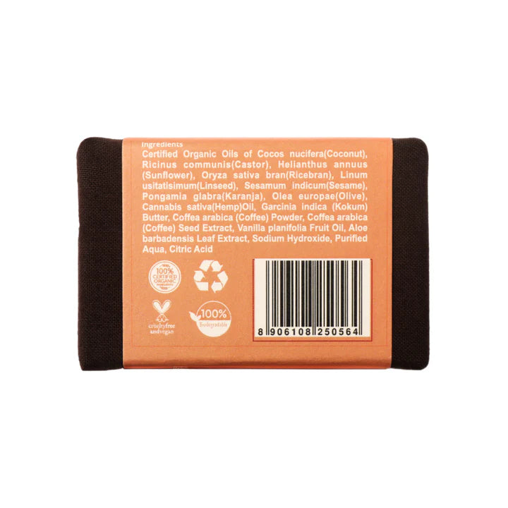 Organic Coffee Soap - Rustic Art - 100gm