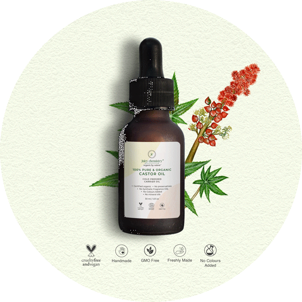 Cold Pressed Castor Carrier Oil – Juicy Chemistry – 30ml
