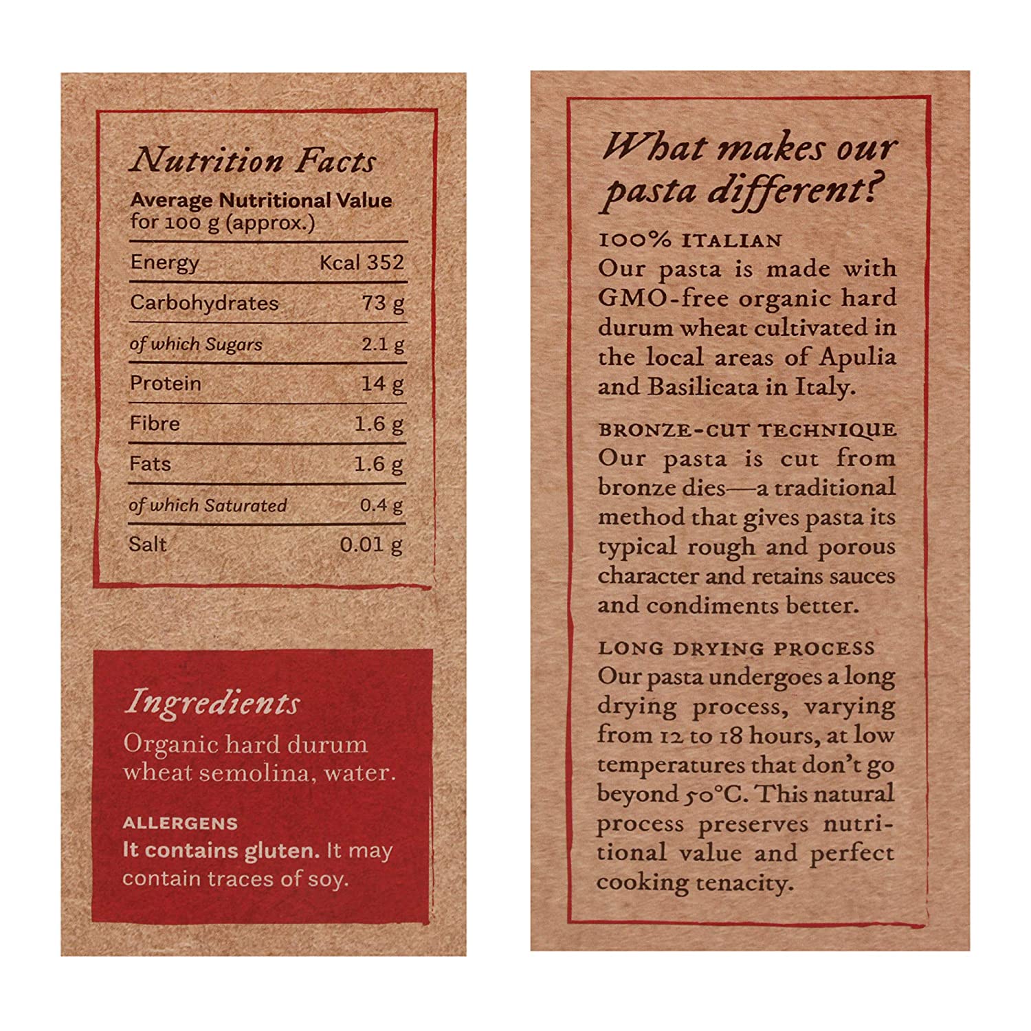 Pasta | Conchigliette Pasta - Organic - Hard Drum Wheat Pasta - 100% Italian – Anmara – 500gm