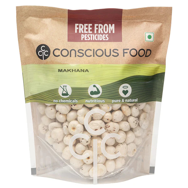 Puffed Fox Nut – Makhana – Conscious Food – 50gm
