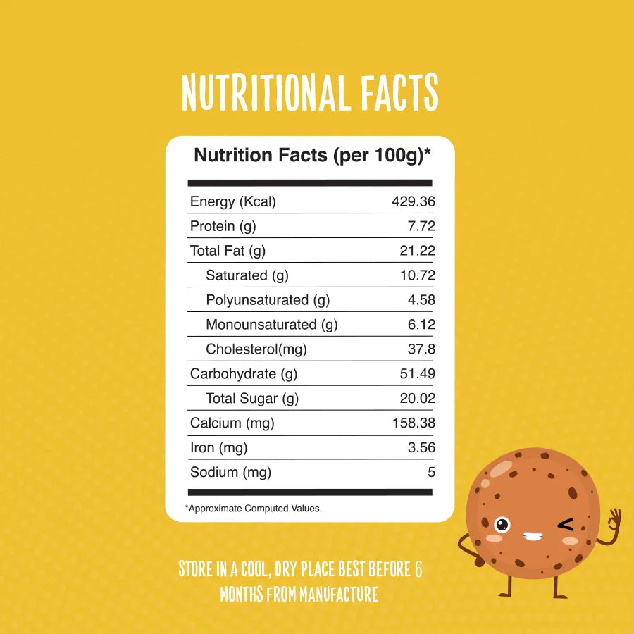Cookies | Multigrain (Cookie Tub) - Made With Organic Jaggery – No Maida, No Added Sugar, Rich In Protein, Calcium & Iron - Timios - 150gm