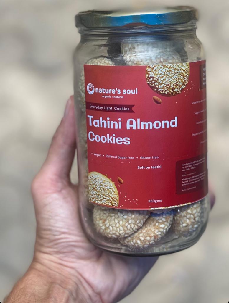 Cookies | Tahini Almond - Vegan, Gluten Free & Refined Sugar Free - Nature&