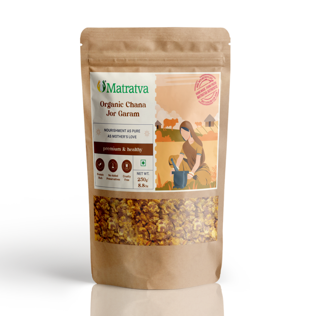 Chana Jor Garam | Organic Certified - No Added Preservatives, Color & No Added Soda – Matratva – 250gm