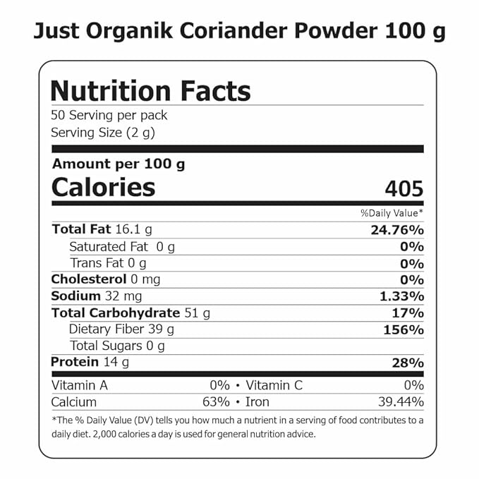 Coriander Powder - Just Organik - 100gm