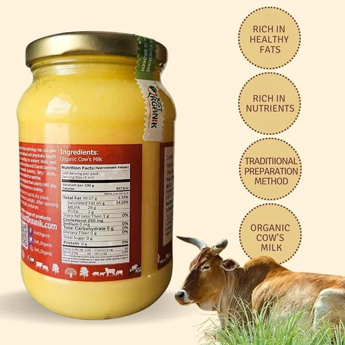 Ghee | Cow Ghee - Just Organik - 500ml
