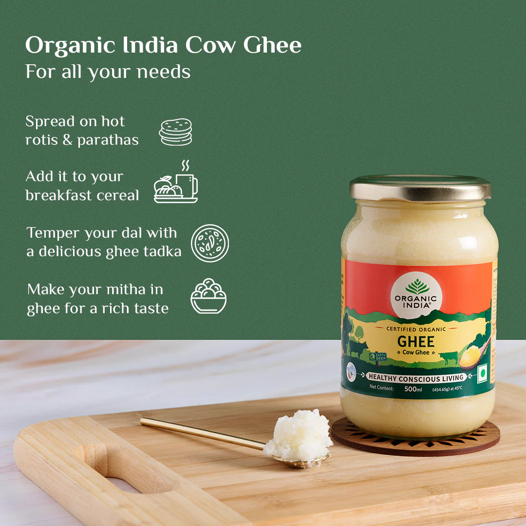 Ghee | Cow Ghee - Certified Organic - Organic India - 500ml