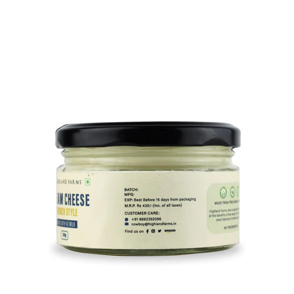 Cream Cheese | Fresh Dill (Made From A2 Milk) - Natural – Free Range - No Added Sugar & Preservatives Free – Highland Farms – 200gm