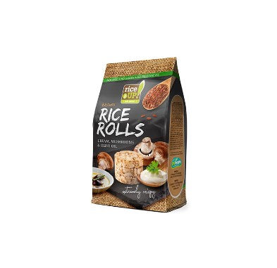 Cream, Mushroom & Olive Oil Rice Rolls - Gluten Free, Not Fried, Diet Friendly & Whole Grain – Riceup - 50gm