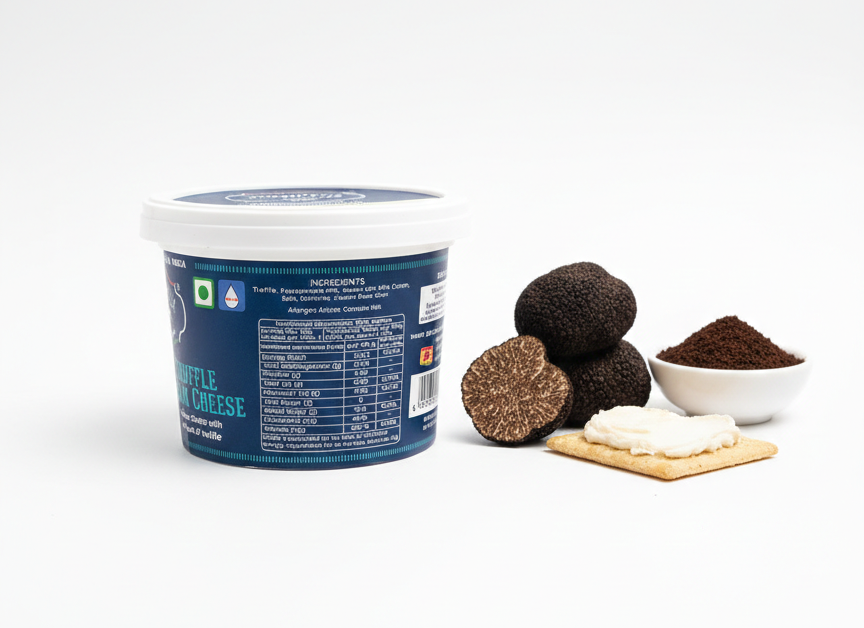 Cream Cheese | Truffle Cream Cheese - Pasteurized - Premium Italian Dairy - Cremeitalia – 200gm