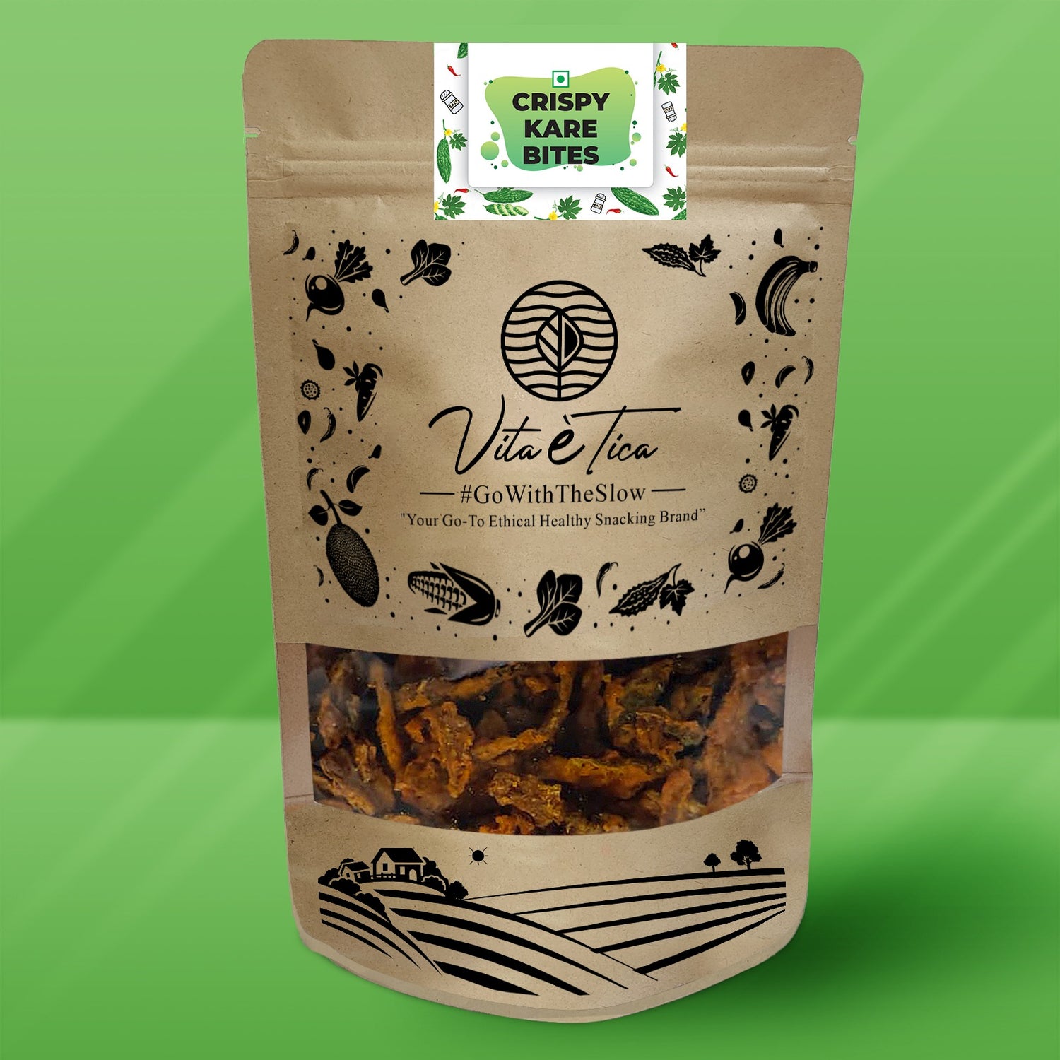 Chips | Crispy Kare Bites (Karela chips) - Chef&