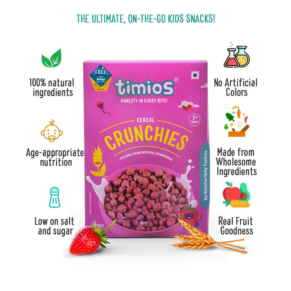 Crunchies Breakfast Cereal For Toddlers – Timios – 300gm