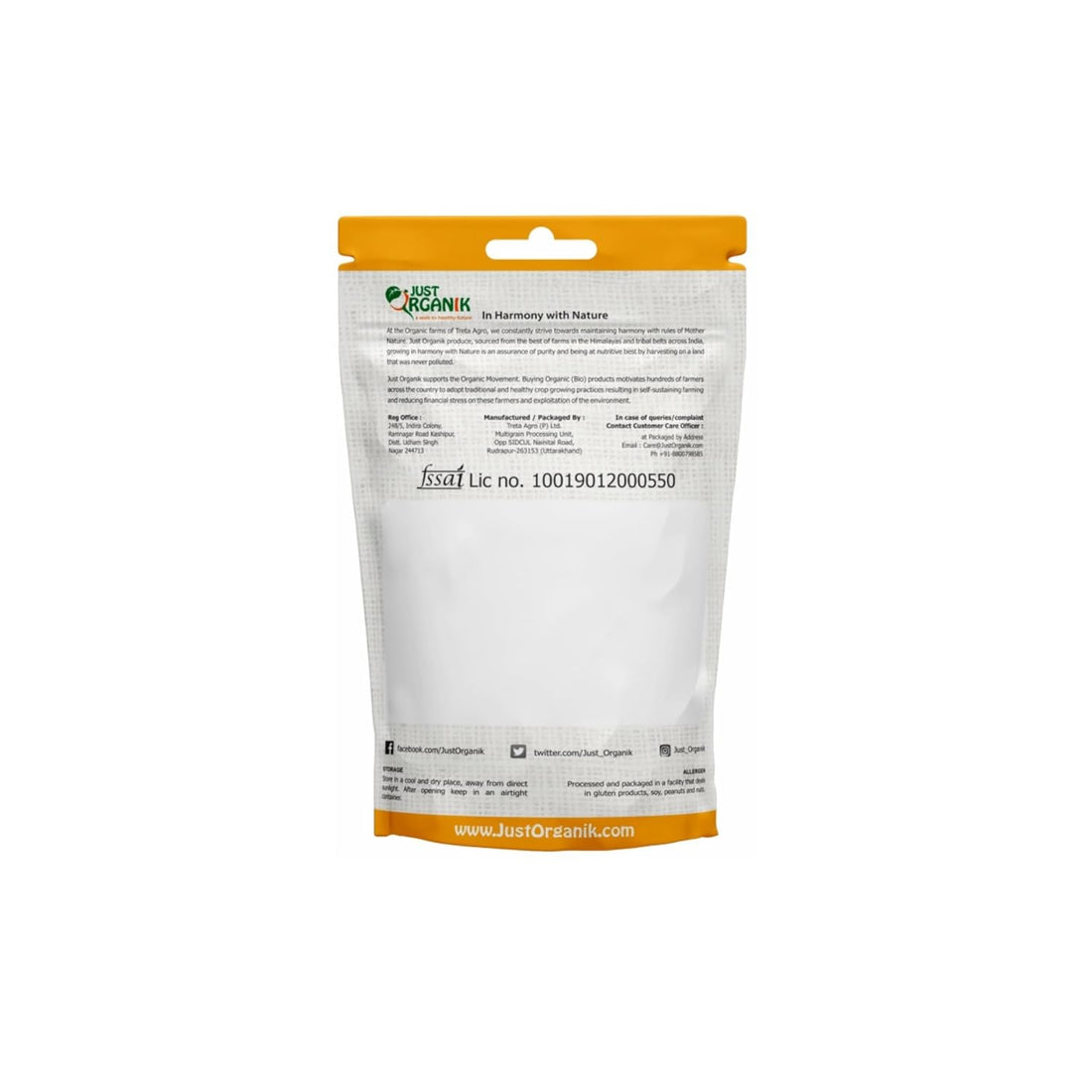 Cumin - USDA Organic - Just Organik - 100gm