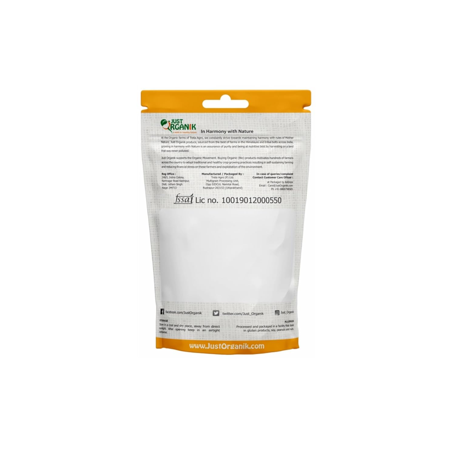 Cumin - USDA Organic - Just Organik - 100gm