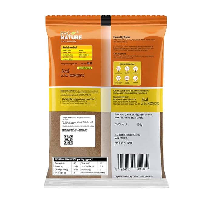 Cumin Powder - Pro Nature - 100gm