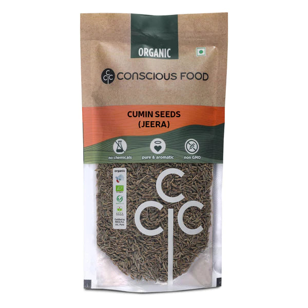 Cumin Seeds | (Jeera) – Organic – Iron Rich, Chemical Free & Non GMO – Conscious Food – 200gm