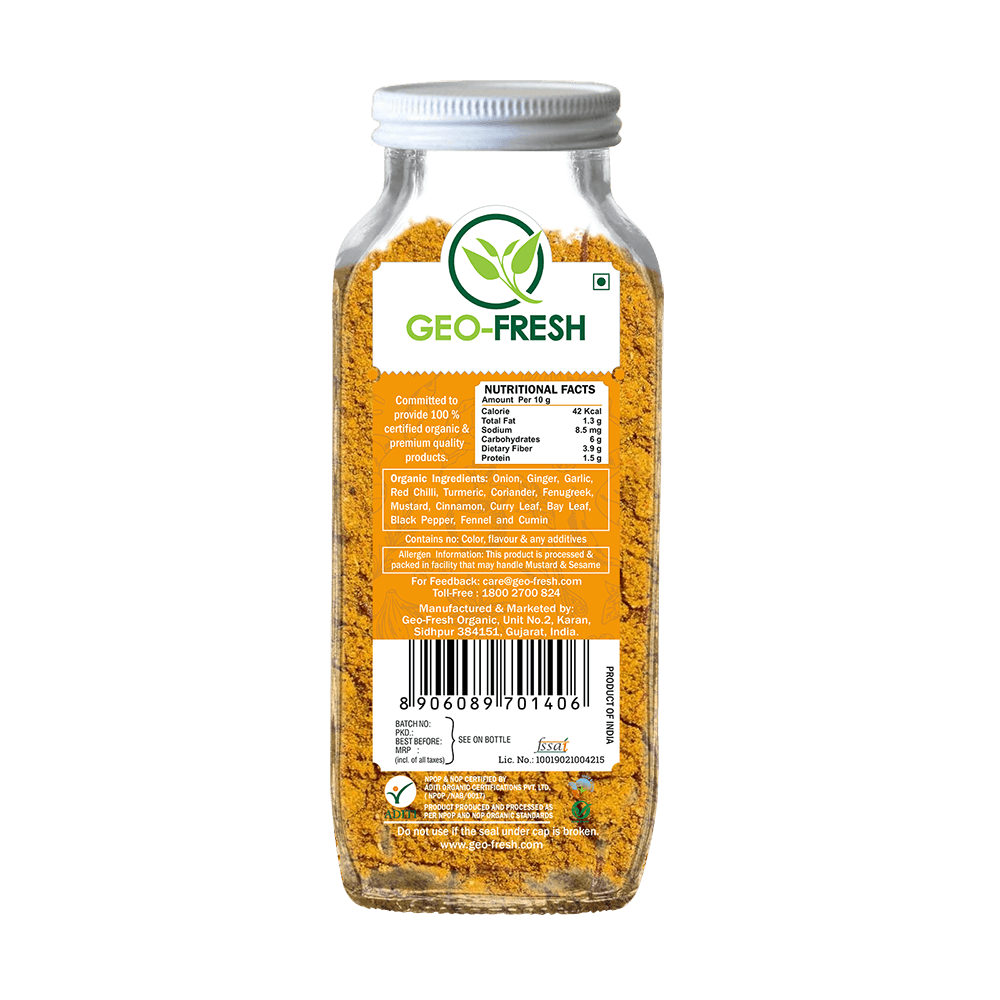 Curry Powder | USDA Organic - Geo-Fresh – 200gm
