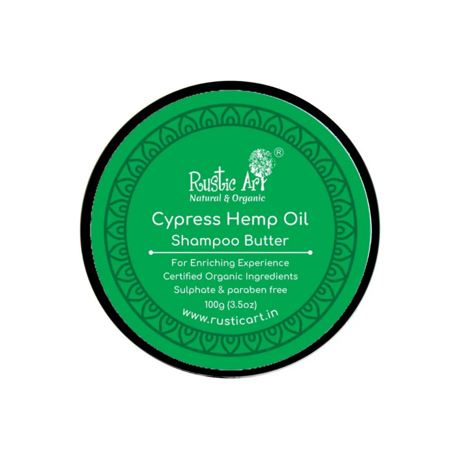 Cypress Hemp Oil Shampoo Butter - Rustic Art - 100gm