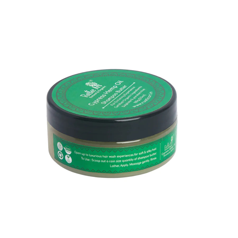 Cypress Hemp Oil Shampoo Butter - Rustic Art - 100gm