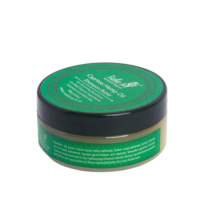 Cypress Hemp Oil Shampoo Butter - Rustic Art - 100gm
