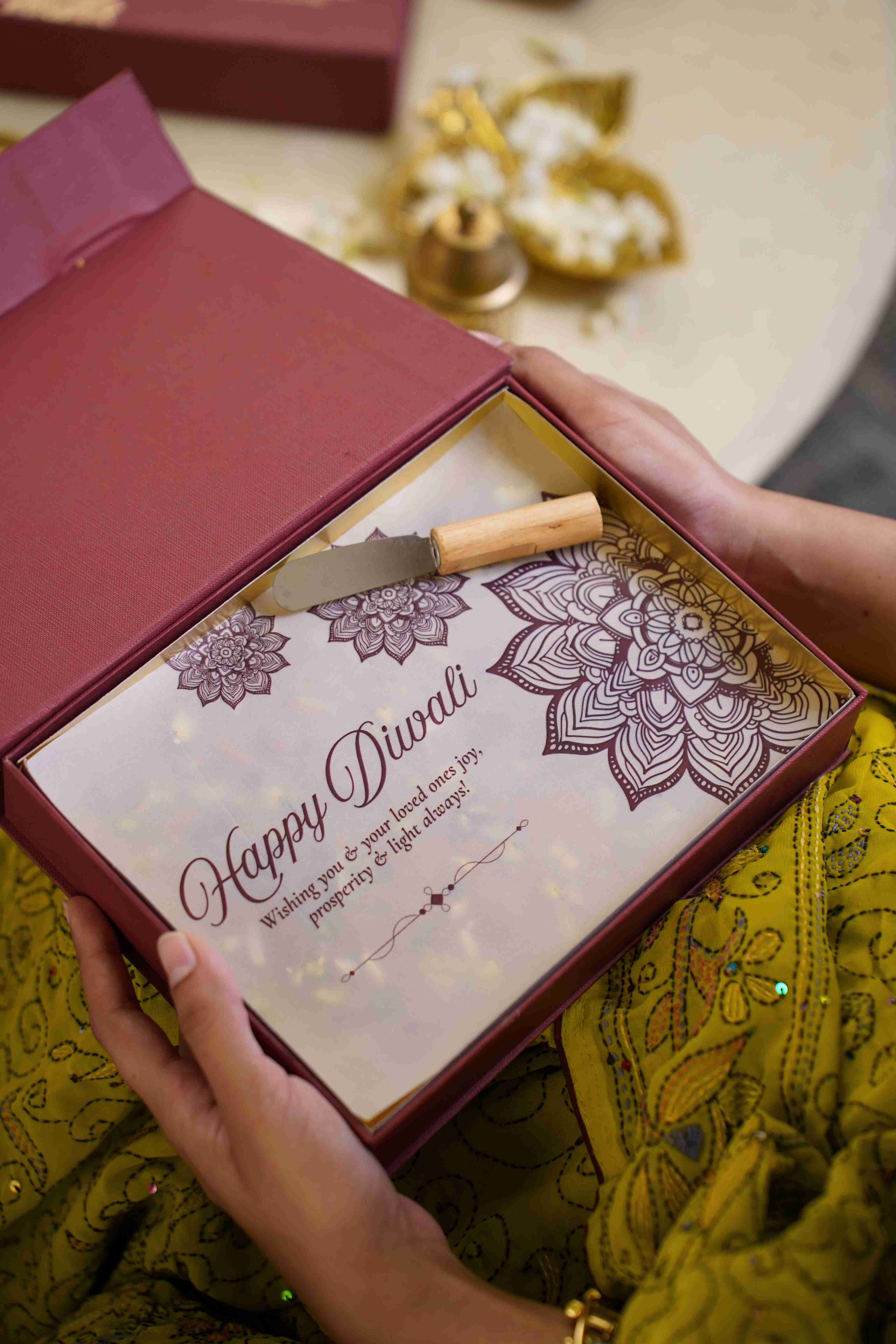 Besan Barfi - With A Wooden Knife - Gluten Free & Refined Sugar Free - 1000gm