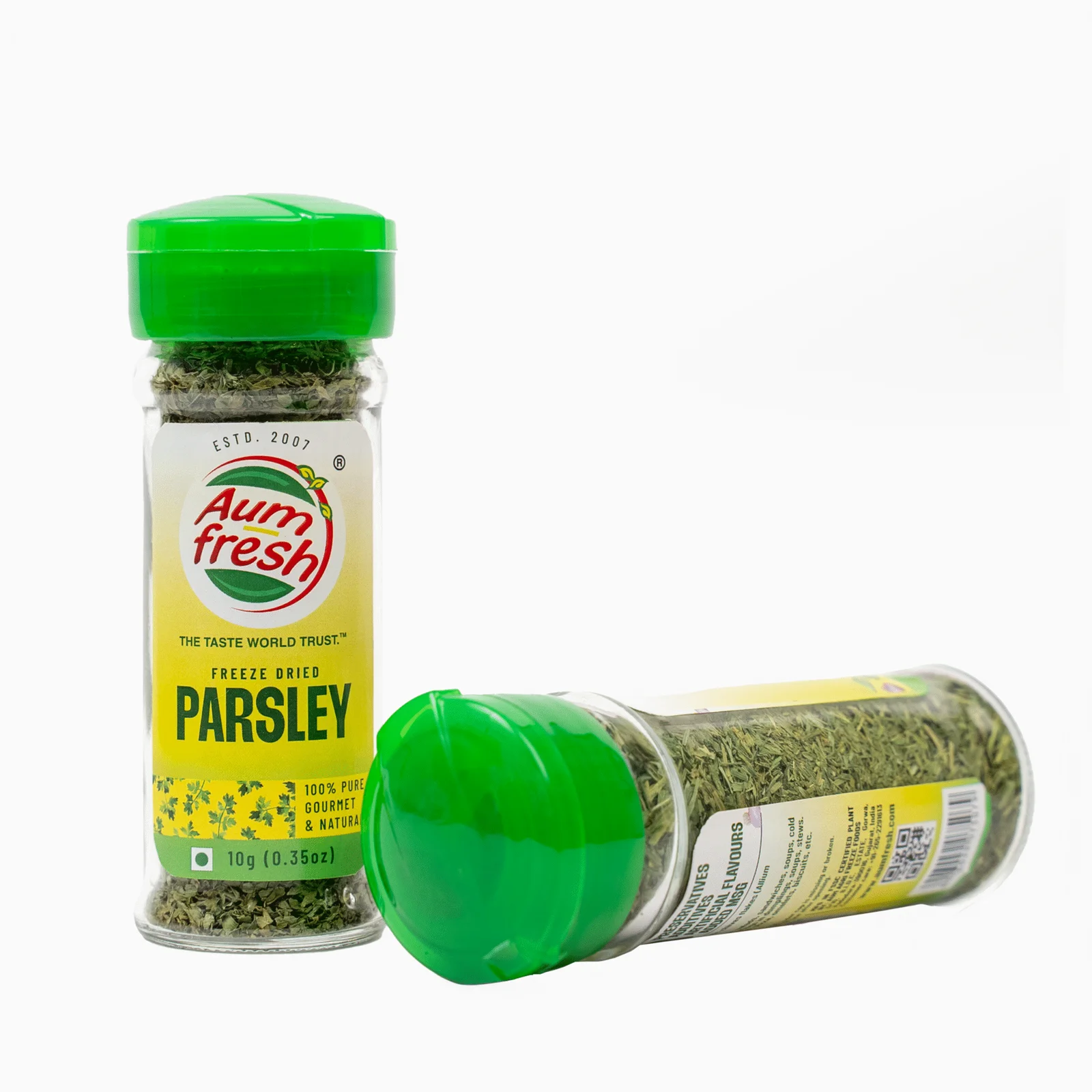 Seasoning | Freeze Dried Parsley Flakes- Meat Rub - No Additives, No Artificial Flavours & Preservatives Free - 100% Pure & Natural - Aum Fresh - 10gm