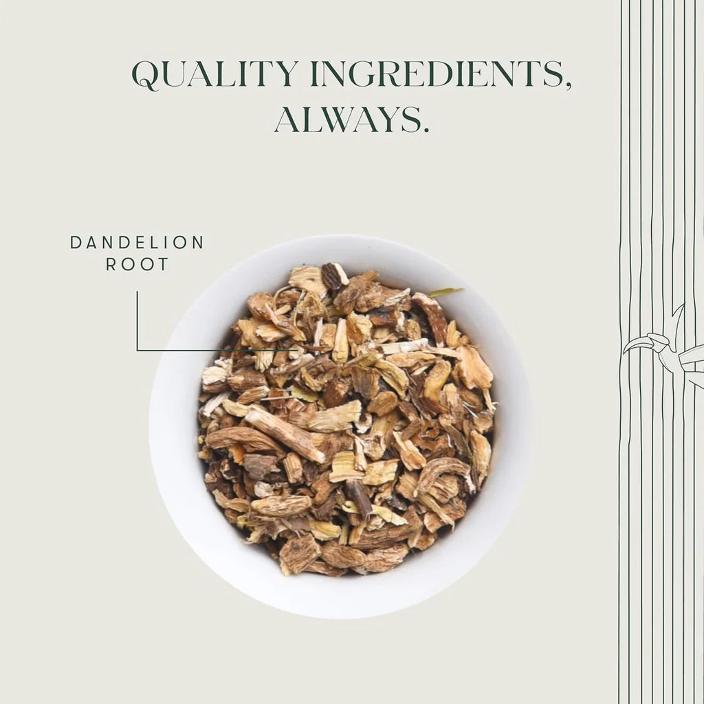Tea | Dandelion Root Herbal Tea - Delicate, Midly Toastys Notes - Caffeine Free - Luxmi Estates - 100gm