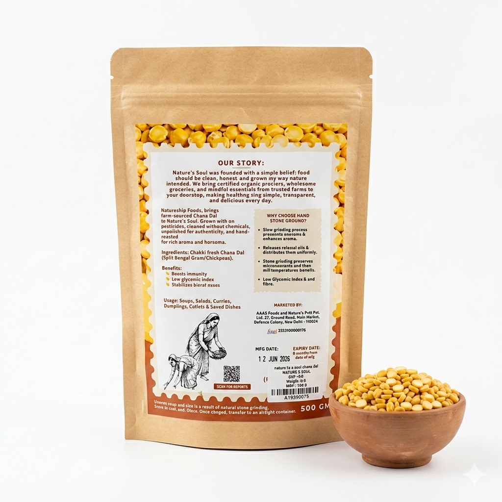 Dal | Desi Chana Dal – Rich In High Protein-Chemical Free & No Pesticides- Nature&