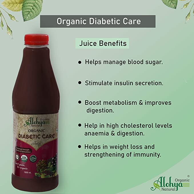 Diabetic Care Juice | USDA Organic - Alohya Organic – 500ml
