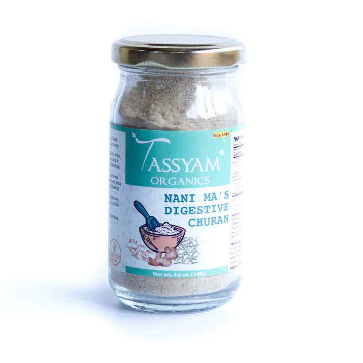 Digestive Churan | Nanima’s Recipe – 100% Natural – Boosts Immunity, Improve Gut Health & Sugar Free – Tassyam Organic – 100gm Bottle