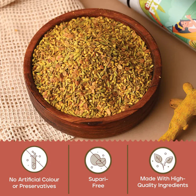 Mouth Freshener | Premium (Digestive Fiesta) - Made With Premium And All Natural Ingredients - No Supari, No Preservatives & No Artificial Flavour – Joyspoon – 100gm