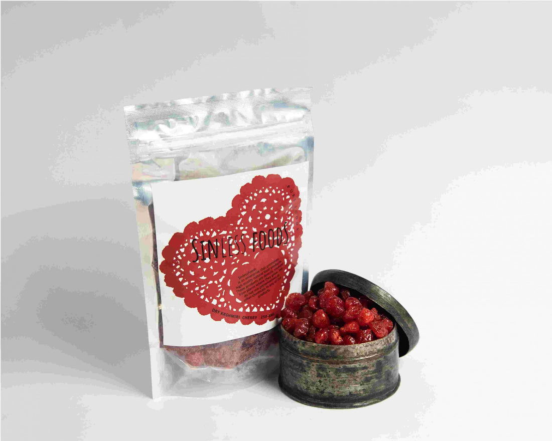 Dried Kashmiri Cherries - Sinless Foods - 250gm