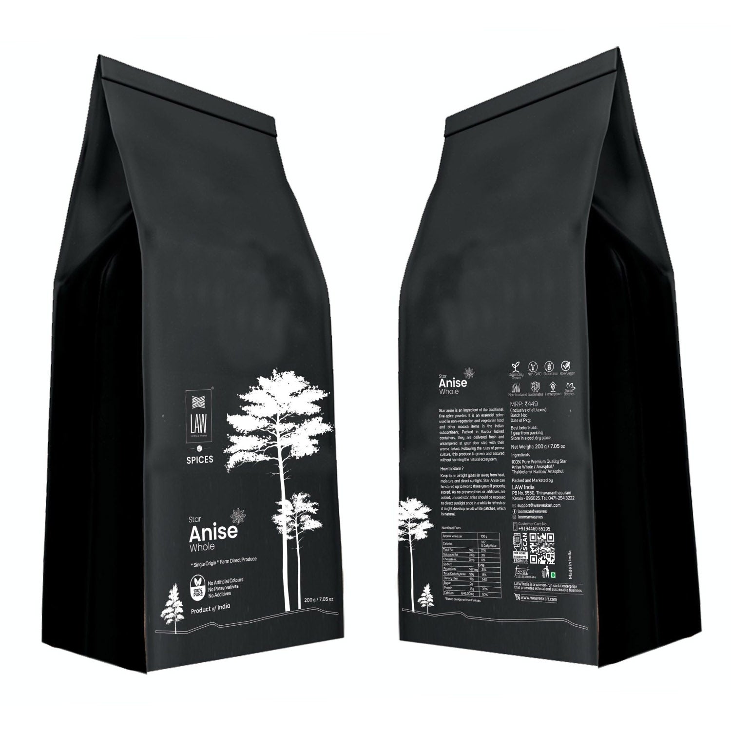 Star Anise Whole – Looms And Weaves – 100gm