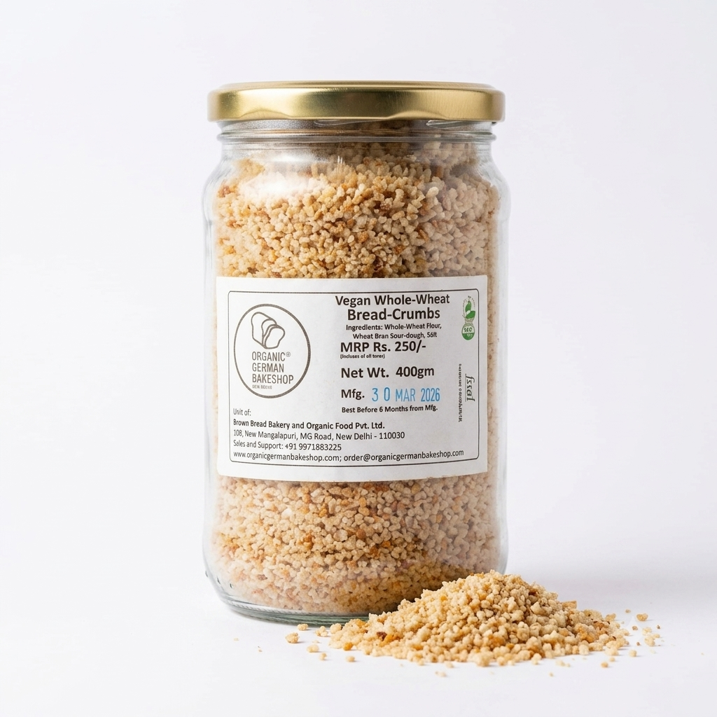 Whole Wheat Bread Crumbs - Vegan - German Bakery – 400gm