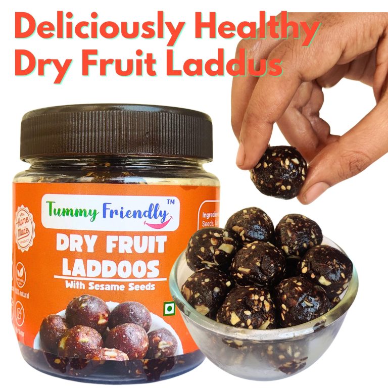 Laddus | Dry Fruit Laddus - With Sesame Seeds - Home Made - No Chemical, No Palm Oil & No Added Sugar - Tummy Friendly - 300gm