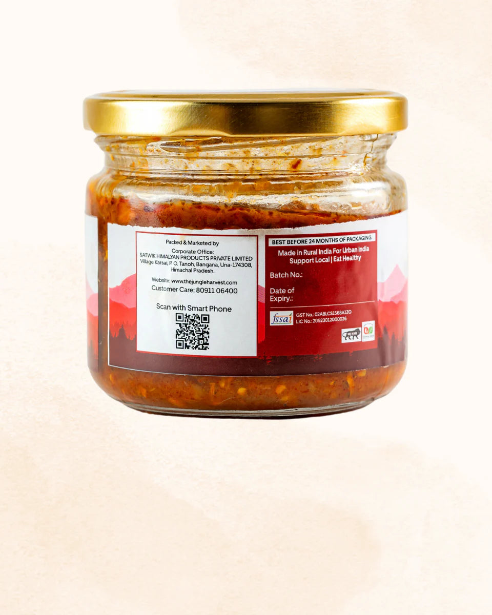 Pickle | Dry Fruit Pickle - 100% Natural And Pure -Nutrient-Rich Fusion, Antioxidant Power, Digestive Support- Chemical-Free Preparation , Preservatives Free - Jungle Harvest - 250gm