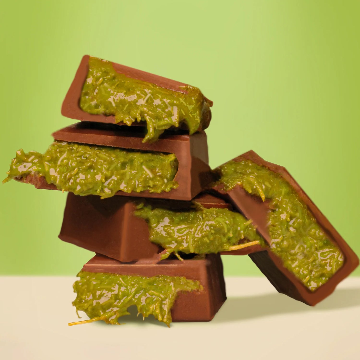 Milk Chocolate | Dubai Style Milk Chocolate (Kunafa Pistachio) - Paul & Mike - 96gm